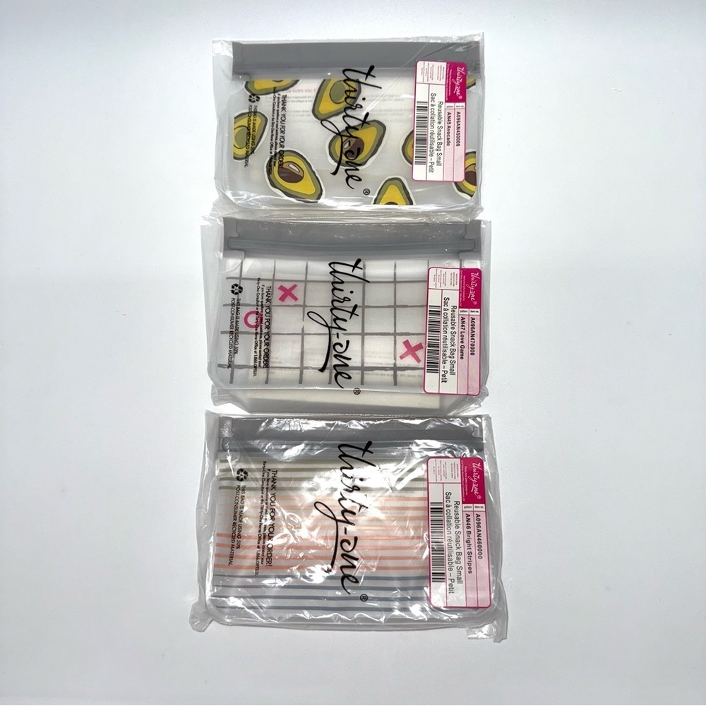 Thirty-One Reusable Snack Bags Small